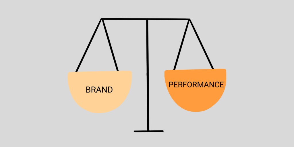 The balance between brand marketing vs. performance marketing