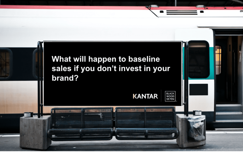 What will happen to baseline sales if you don't invest in your brand?